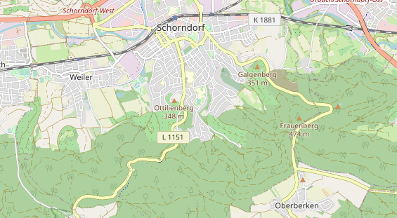 Kletter- und Boulderhalle auf Karte