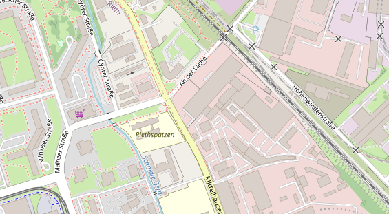 Kletter- und Boulderhalle auf Satellitenbild
