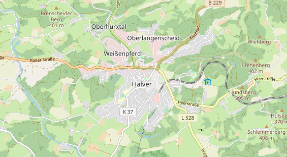 Kletter- und Boulderhalle auf Karte