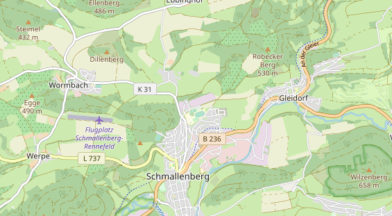 Kletter- und Boulderhalle auf Karte
