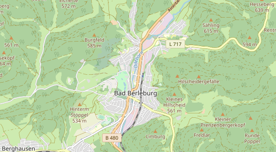 Kletter- und Boulderhalle auf Karte