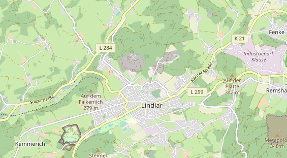 Kletter- und Boulderhalle auf Karte