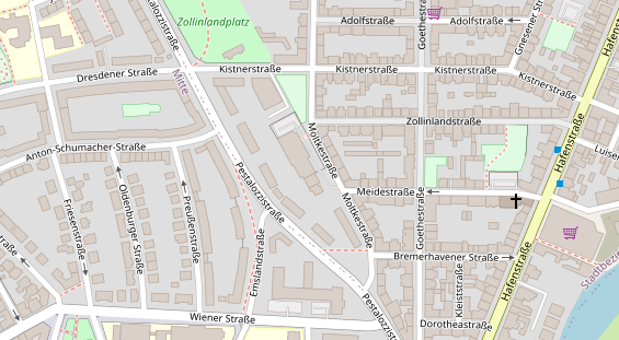 Kletter- und Boulderhalle auf Satellitenbild