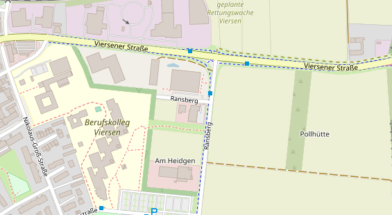 Kletter- und Boulderhalle auf Satellitenbild