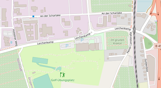 Kletter- und Boulderhalle auf Satellitenbild