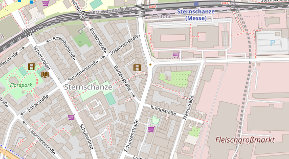 Kletter- und Boulderhalle auf Satellitenbild