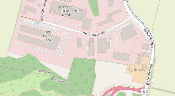 Kletter- und Boulderhalle auf Satellitenbild