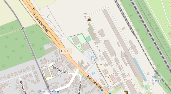 Kletter- und Boulderhalle auf Satellitenbild