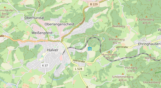 Kletter- und Boulderhalle auf Karte