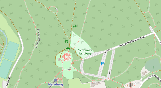 Kletter- und Boulderhalle auf Satellitenbild