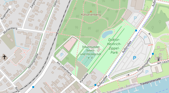 Kletter- und Boulderhalle auf Satellitenbild