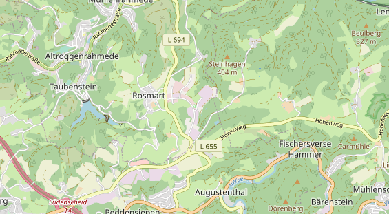 Kletter- und Boulderhalle auf Karte