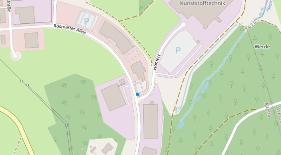 Kletter- und Boulderhalle auf Satellitenbild