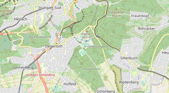 Kletter- und Boulderhalle auf Karte