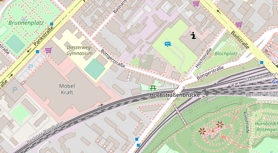 Kletter- und Boulderhalle auf Satellitenbild