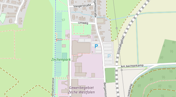 Kletter- und Boulderhalle auf Satellitenbild