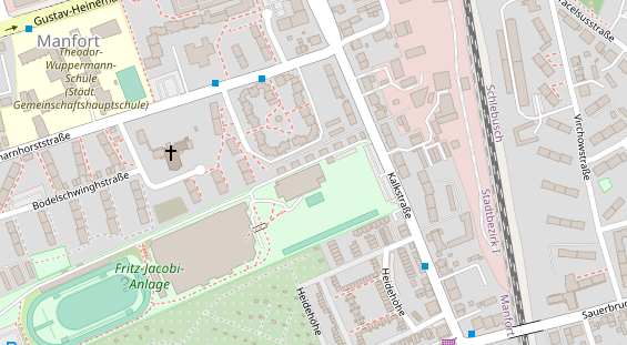 Kletter- und Boulderhalle auf Satellitenbild