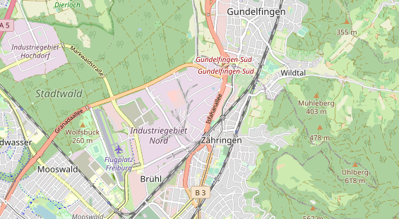 Kletter- und Boulderhalle auf Karte