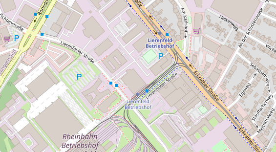 Kletter- und Boulderhalle auf Satellitenbild
