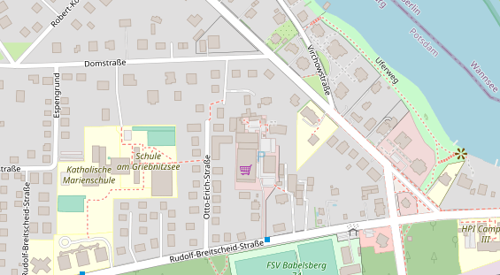 Kletter- und Boulderhalle auf Satellitenbild