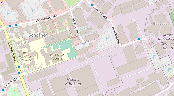 Kletter- und Boulderhalle auf Satellitenbild