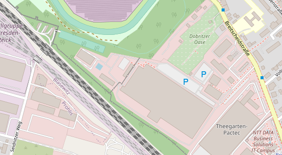 Kletter- und Boulderhalle auf Satellitenbild