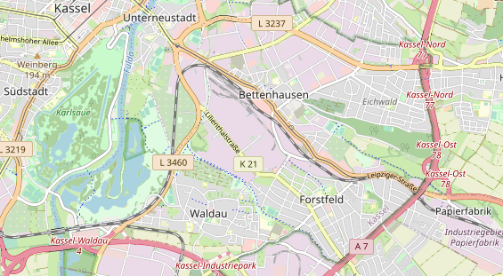 Kletter- und Boulderhalle auf Karte
