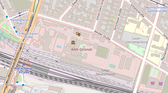Kletter- und Boulderhalle auf Satellitenbild