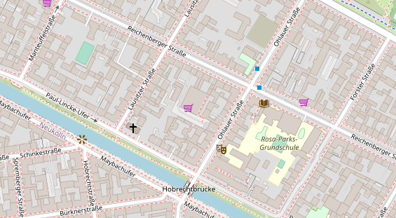 Kletter- und Boulderhalle auf Satellitenbild