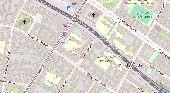 Kletter- und Boulderhalle auf Satellitenbild