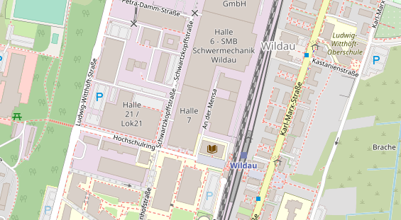 Kletter- und Boulderhalle auf Karte