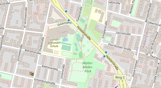 Kletter- und Boulderhalle auf Satellitenbild