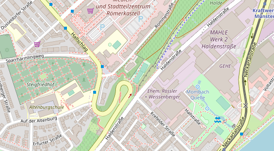 Kletter- und Boulderhalle auf Karte