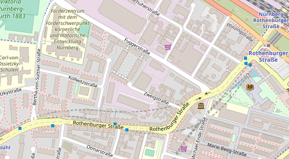 Kletter- und Boulderhalle auf Satellitenbild