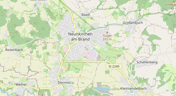 Kletter- und Boulderhalle auf Karte