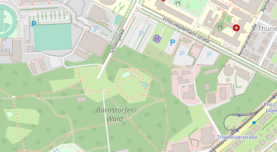 Kletter- und Boulderhalle auf Satellitenbild