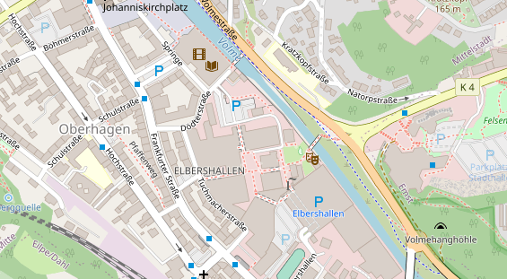 Kletter- und Boulderhalle auf Satellitenbild