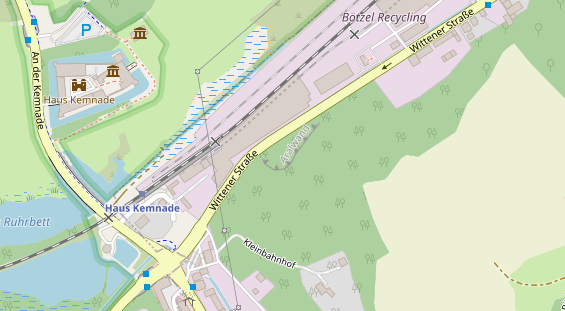 Kletter- und Boulderhalle auf Satellitenbild