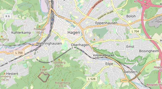 Kletter- und Boulderhalle auf Karte