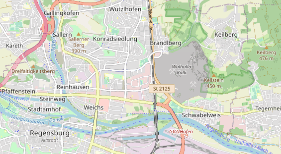 Kletter- und Boulderhalle auf Karte