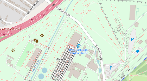 Kletter- und Boulderhalle auf Satellitenbild