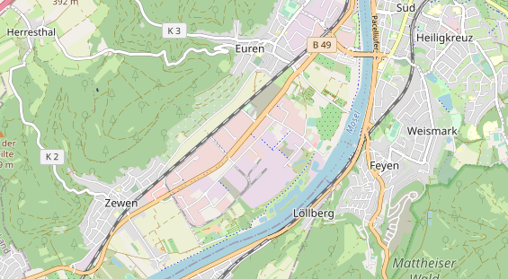 Kletter- und Boulderhalle auf Karte