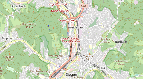 Kletter- und Boulderhalle auf Karte