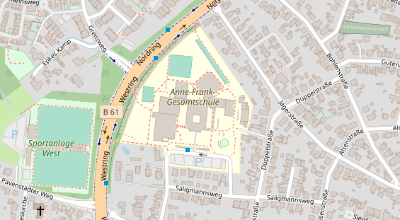 Kletter- und Boulderhalle auf Satellitenbild