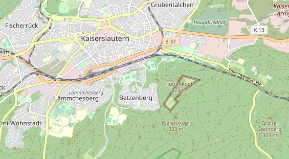 Kletter- und Boulderhalle auf Karte