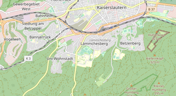 Kletter- und Boulderhalle auf Karte