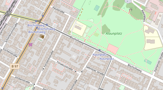 Kletter- und Boulderhalle auf Satellitenbild