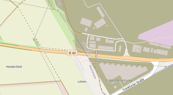 Kletter- und Boulderhalle auf Satellitenbild