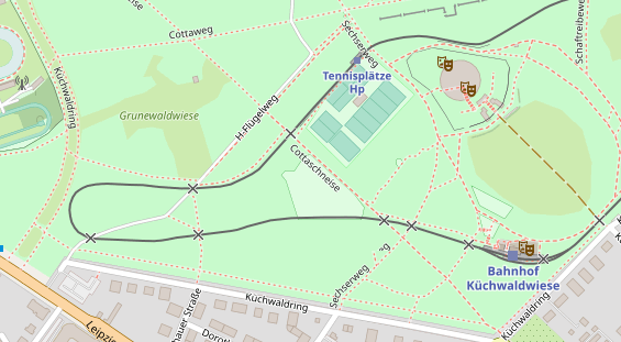 Kletter- und Boulderhalle auf Satellitenbild