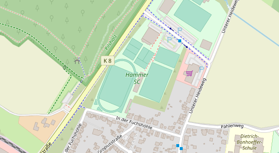 Kletter- und Boulderhalle auf Karte
